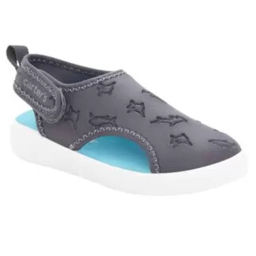 Carters Shark Print Toddler Water Shoes Sandals